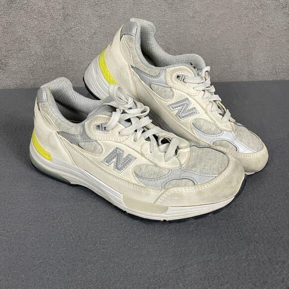 New Balance Shoes Womens Size 8 Gray White 992 Made in USA Suede Mesh Sneakers - Picture 1 of 16